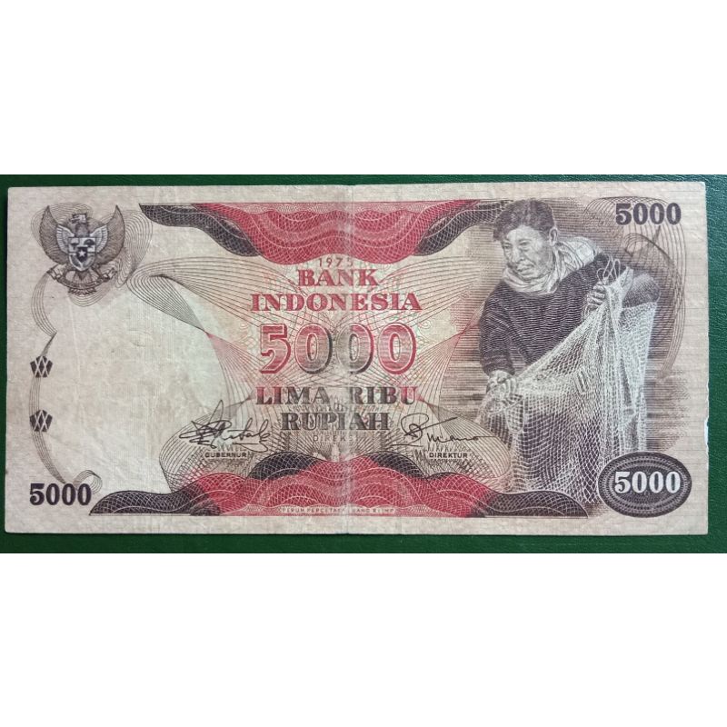 UANGKUNO  5000 RUPIAH PENJALA THN  1975