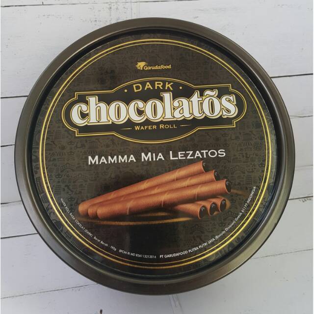 DARK CHOCOLATOS WAFER ROLL - MAMAMIA LEZATOS 190GR
