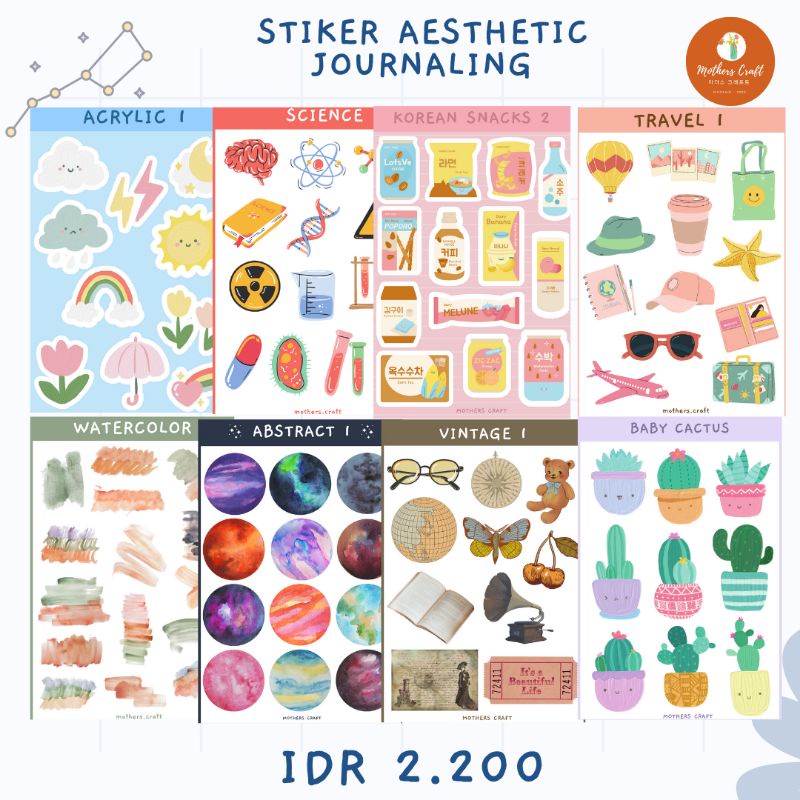 

[PART 1] Sticker Aesthetic Sticker Deco Stiker Tumblr Sticker Sheet Journal