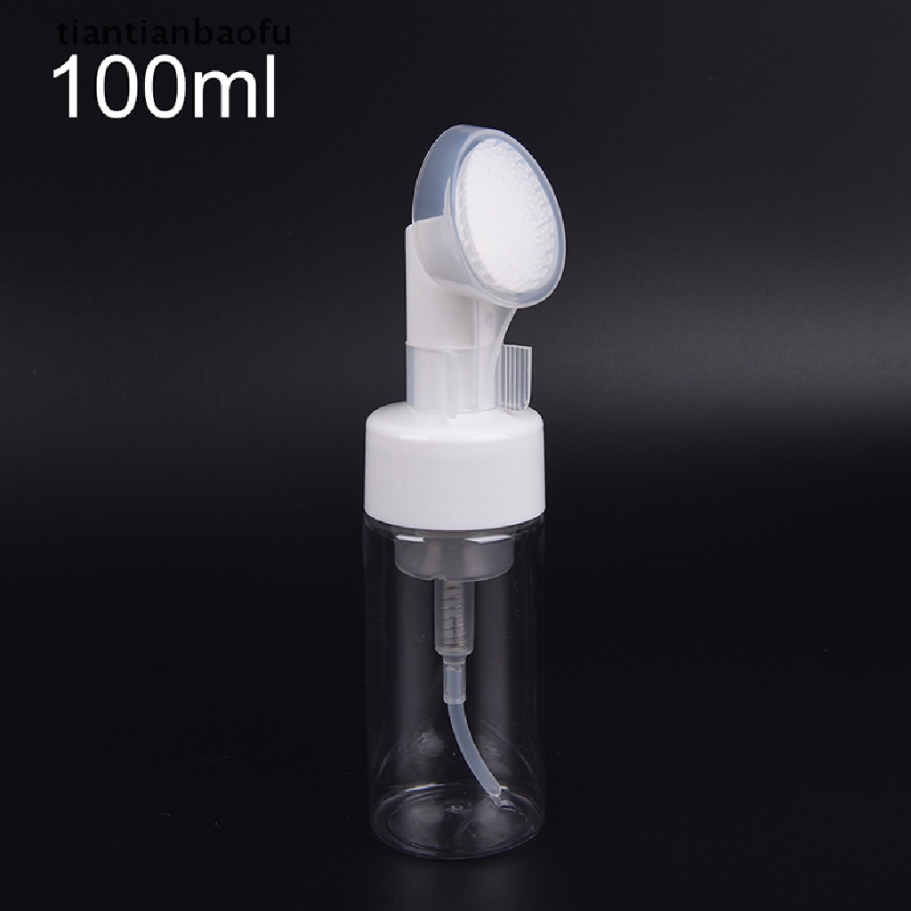 [tiantianbaofu] 1pc Foaming Bottle Froth Pump Soap Mousses Liquid with Cleansing Brush Boutique