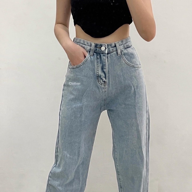 CLOTHIER - Lara Baggy Jeans - Unisex Vintage Wide Leg Jeans