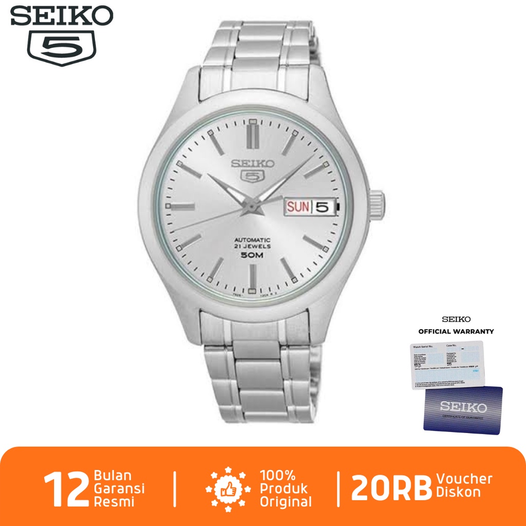 Seiko Pria SNK887 Jam Tangan Pria Seiko 5 Automatic SNK887K1 Stainless Steel Strap