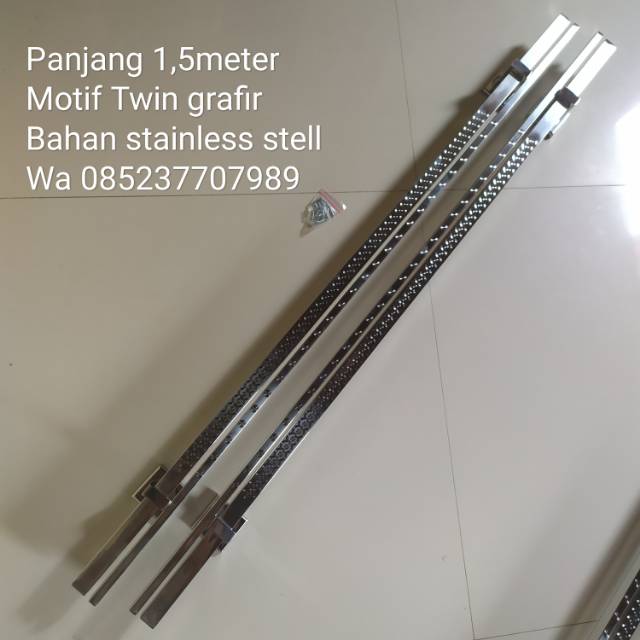 HANDLE STAINLESS PANJANG 150CM TARIKAN GAGANG PINTU RUMAH MINIMALIS