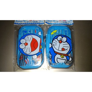 Set Sendok Garpu Sumpit Cutlery Makan Karakter Kartun Doraemon Doremon