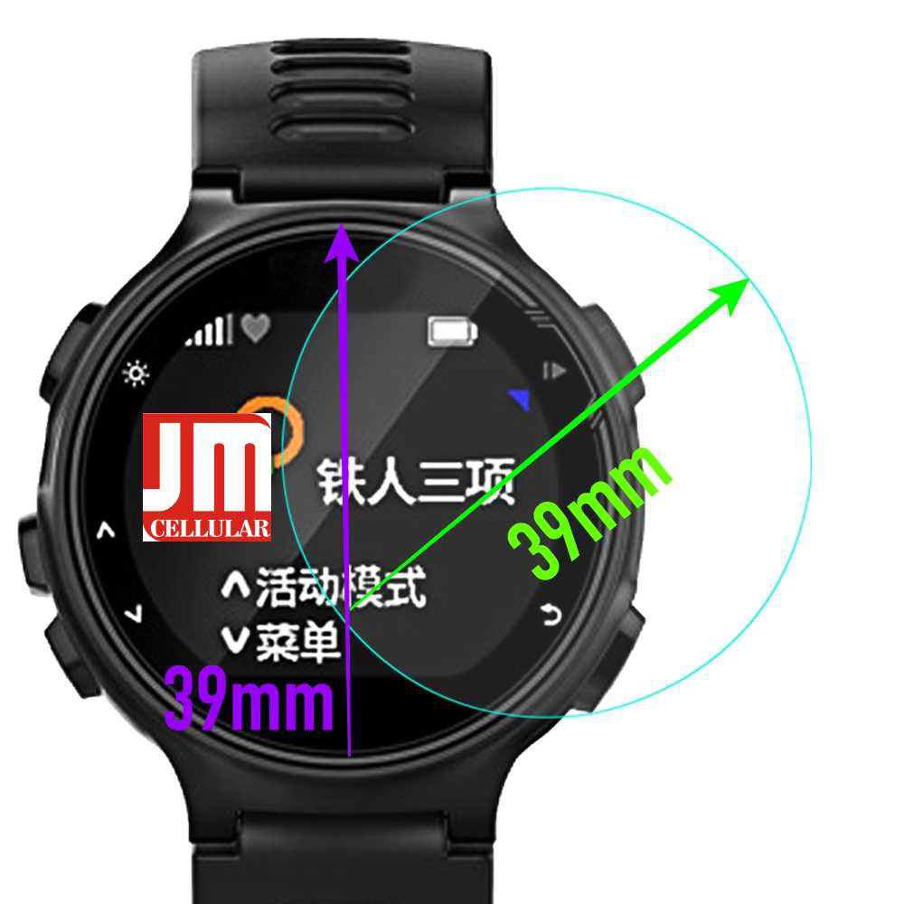 Anti Gores Tempered Glass Untuk Garmin Forerunner 735XT / 735 XT /Jam Tangan LAYAR FULL DATAR 39mm