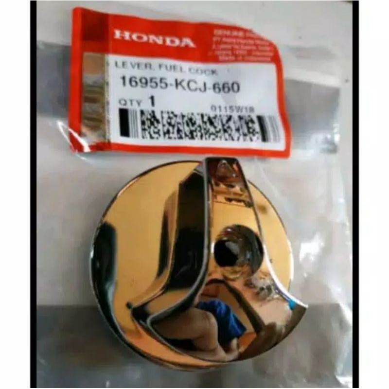 Lever fuel cock honda tiger revo knob kran bensin honda tiger revo 16955-kcj-660 original ahm