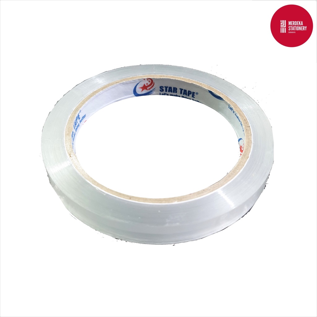 

Isolasi/Tape/Solatip/Selotip /Perekat/Plester STAR 1/2" Inch(12 mm) x 72 yard Slop