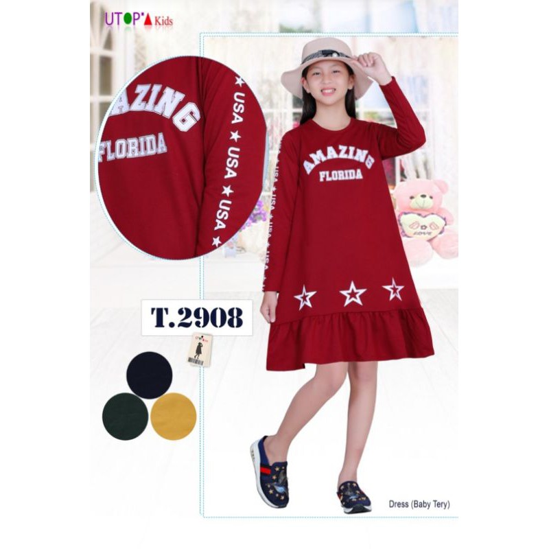 Atasan Tunik Kaos Anak Tanggung usia 7-8th