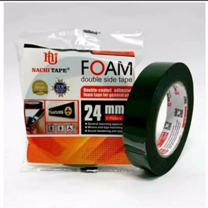 

Foam NACHI 24MM Doubel Tape Busa Selotip Lakban Isolasi Hijau Harga Grosir