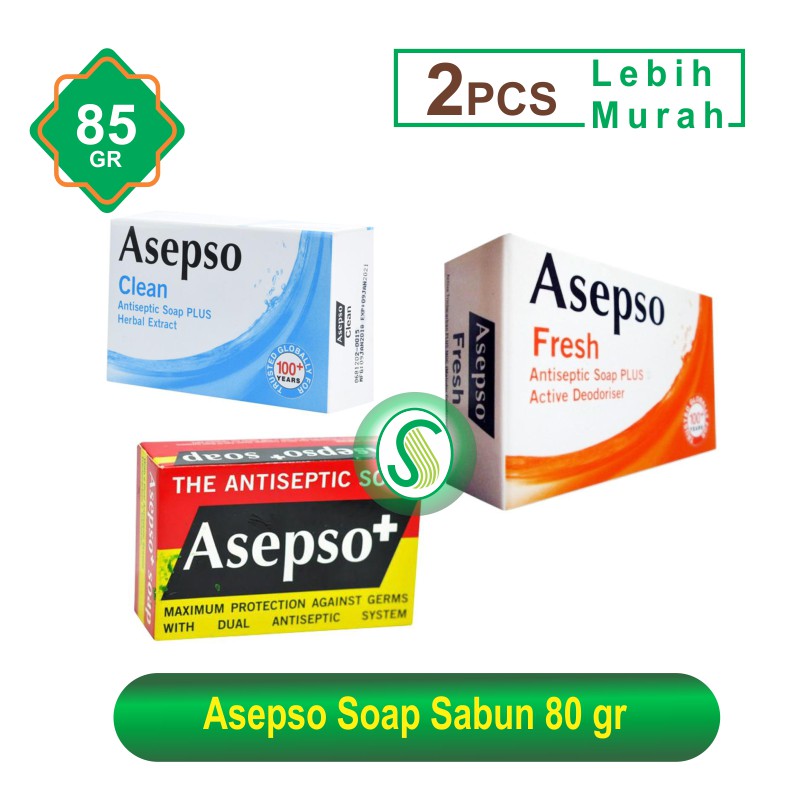 Asepso Soap Sabun 80 gr - (2 pcs)