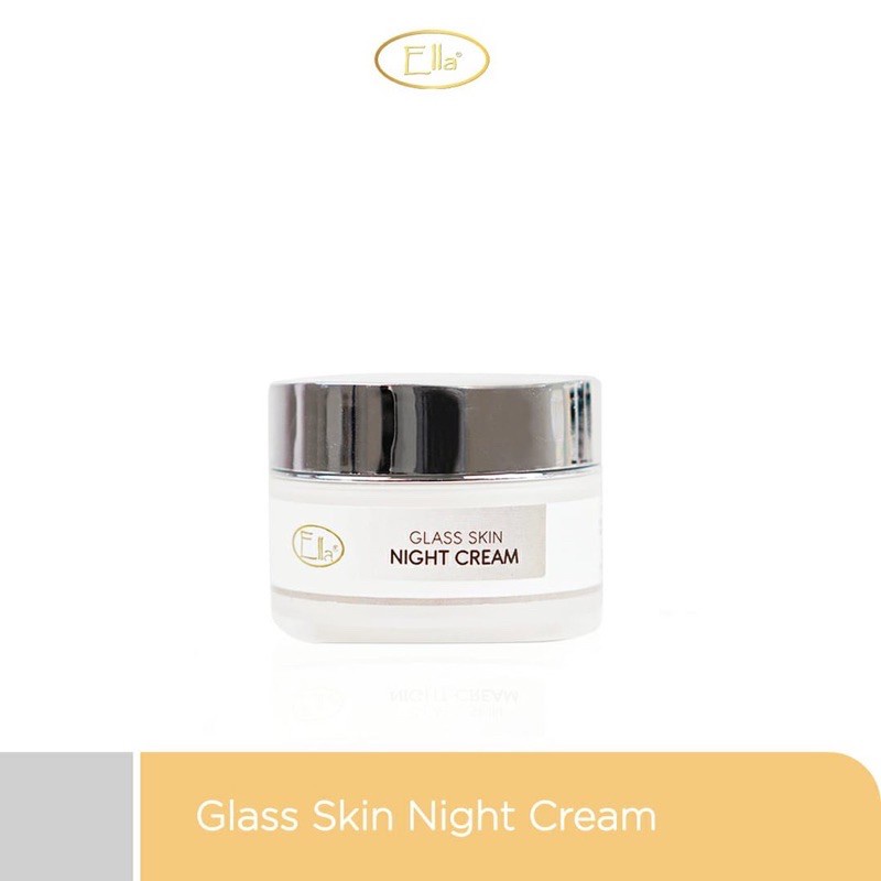 ELLA SKINCARE Glass Skin Night Cream Krim Malam Retinol Pemutih Wajah