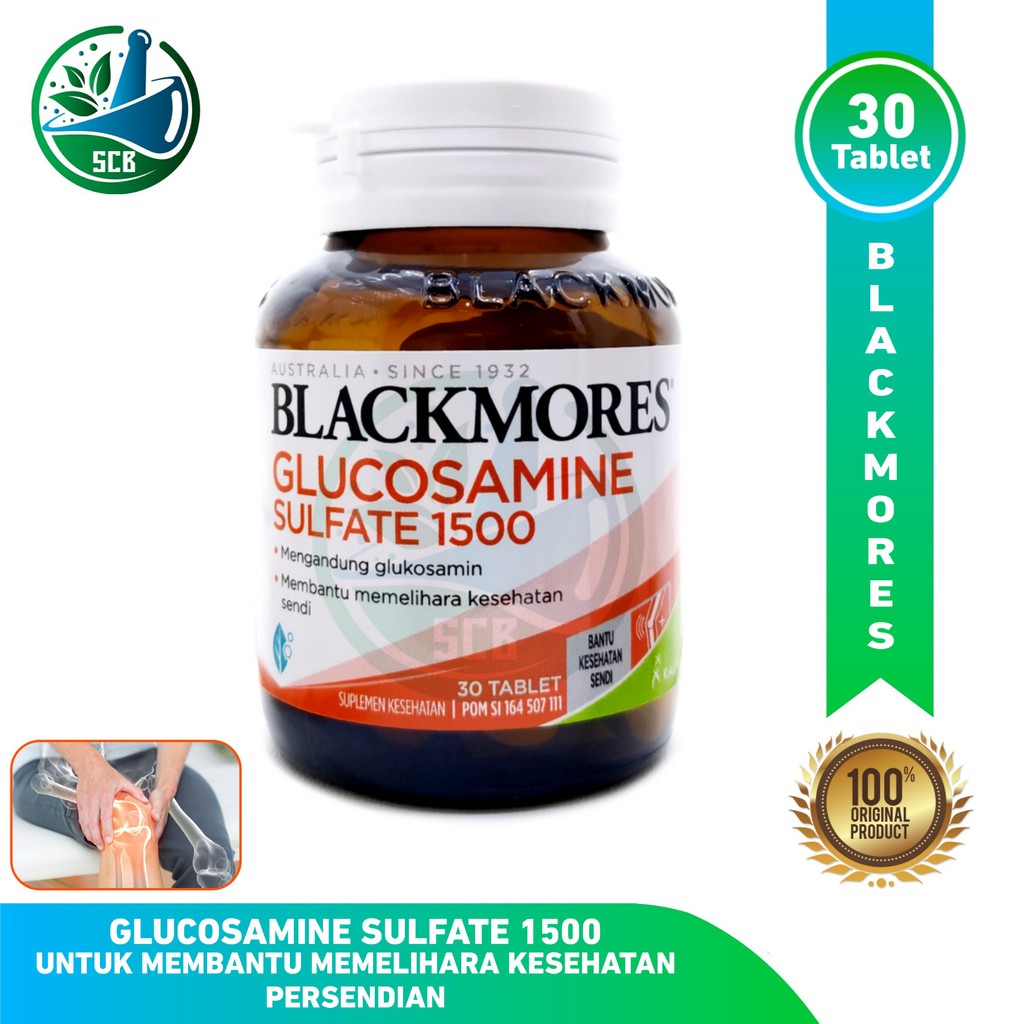 Blackmores Glucosamine Sulfate 1500mg (KECIL) isi 30 - Untuk Memelihara Kesehatan Sendi