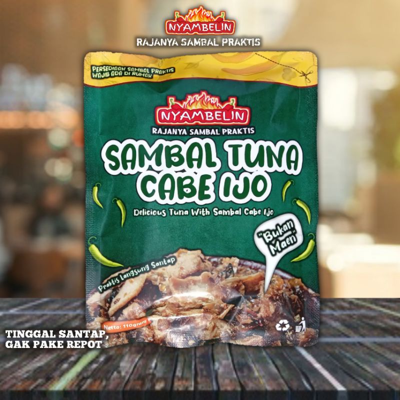 

SAMBAL TUNA CABE IJO SPESIAL SACHET BESAR LOMBOK HIJAU NYAMBELIN RAJANYA SAMBEL PRAKTIS