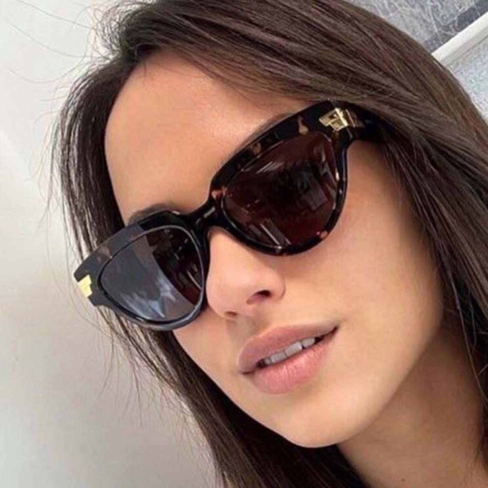 Mxbeauty Kacamata Hitam Mata Kucing Punk Hip Pop Vintage Anti-UV UV400 Bingkai Kecil Square Polygon Sunglasses