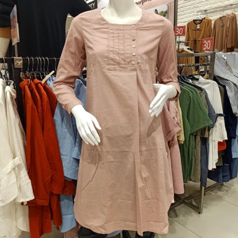 Corniche alicia dress warna pink salem super gorgeus❤ S-XL