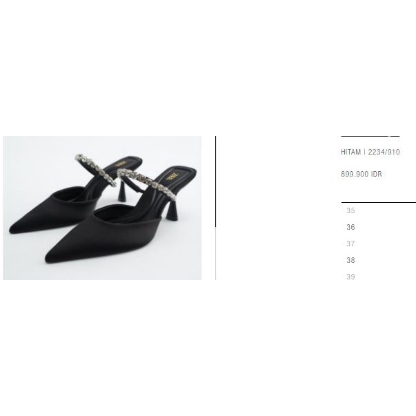 Heels Diamond ZARA Black ORI