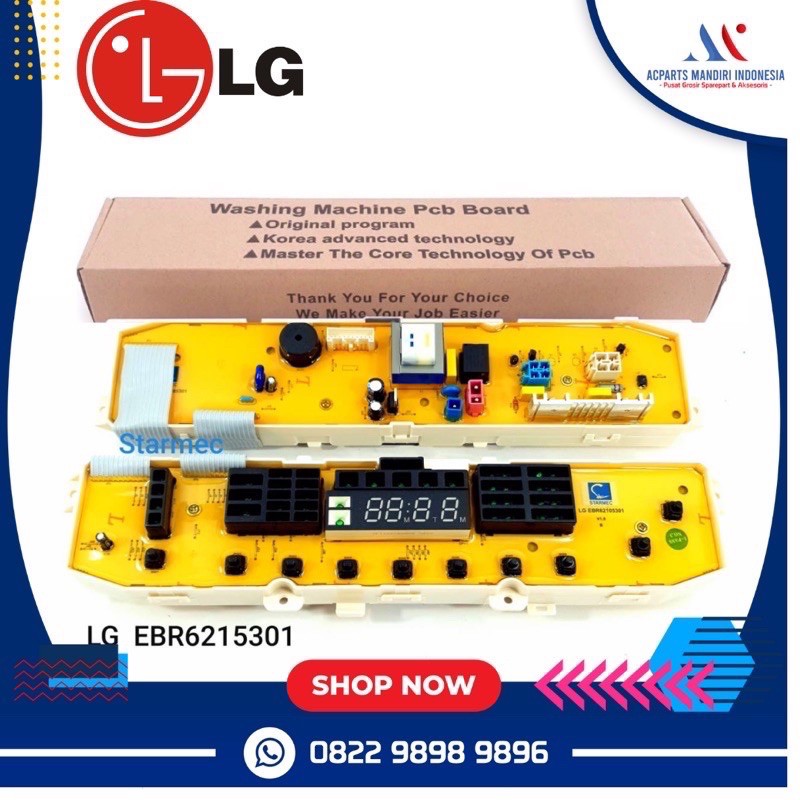 Modul pcb mesin cuci TSP 10NNW 10 TOMBOL ( EBR-62105301 )