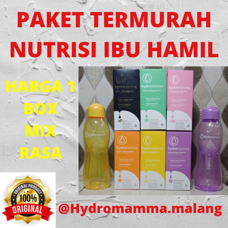 Termurah 1 box 12 sachet mix rasa hydromamma immune booster hydromama hydro mamma minuman ibu hamil