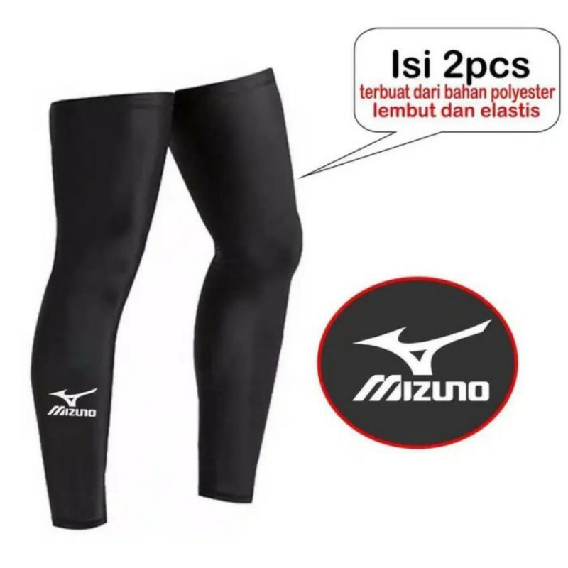 1 pasang kanan kiri manset legsleeve kaki mizuno terbaru