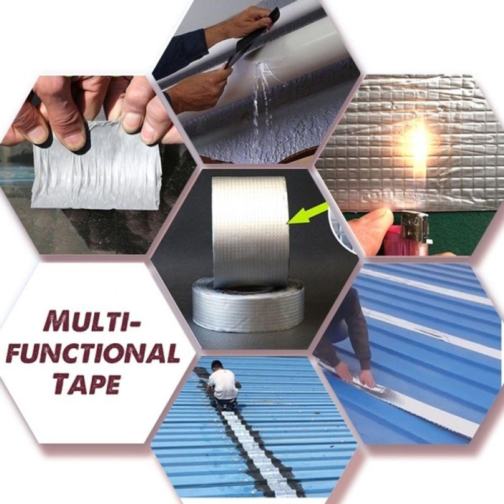 Tape Lakban Aluminum Foil Anti Air Tahan Panas Untuk Reparasi Pipa Bocor