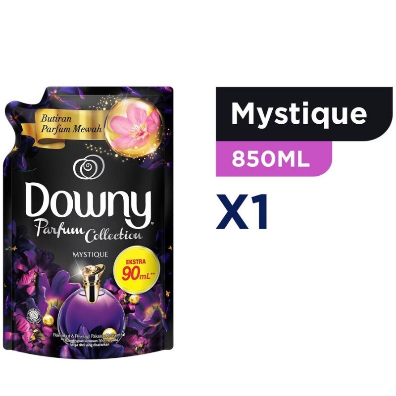 Downy Pelembut &amp; Pewangi Pakaian MYSTIQUE 850 ML