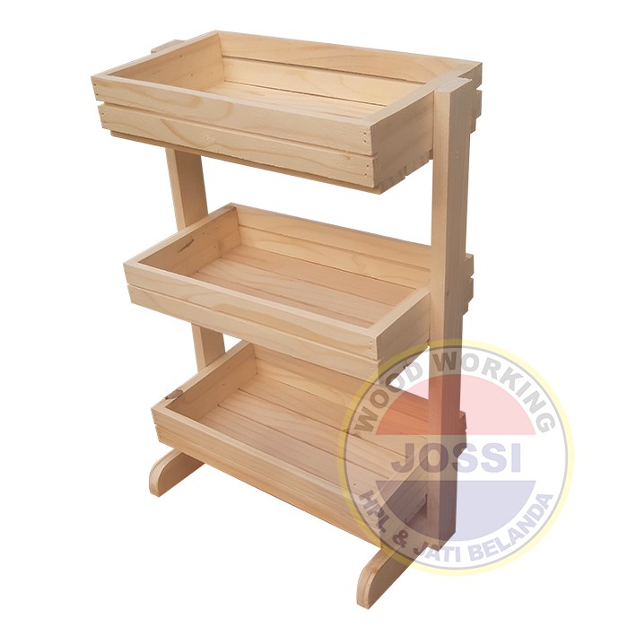 Rak Bumbu Dapur Medium Size Kayu Jati Belanda