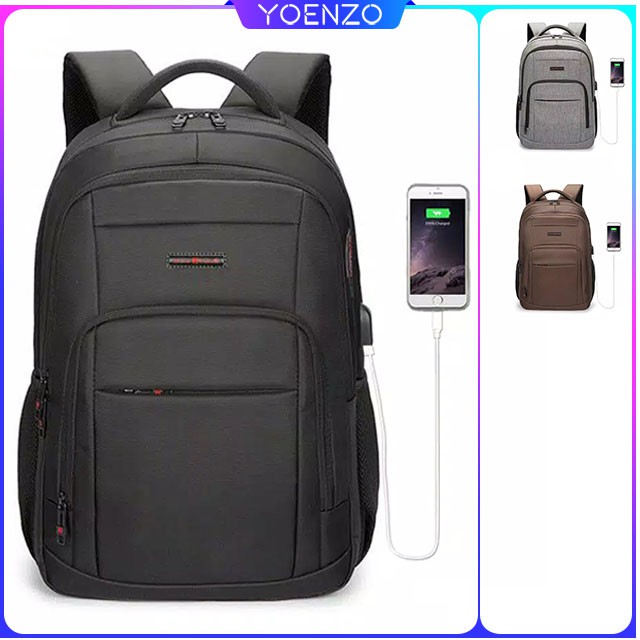 8666 BRUNO CAVALLI Tas Ransel Laptop USB