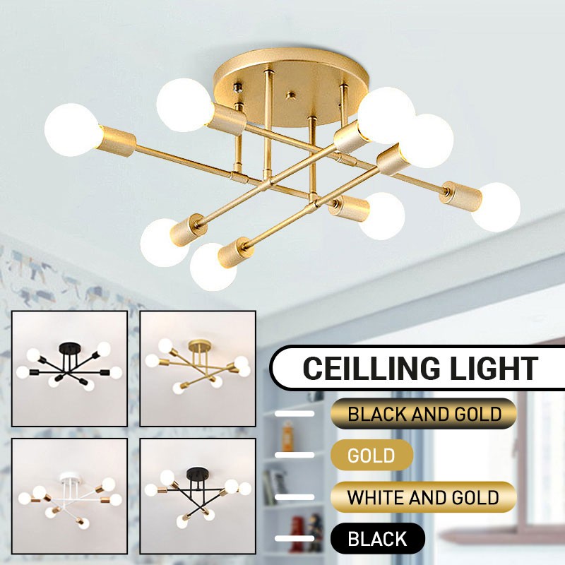  Lampu Gantung LED Chandelier 220V E27 6 8 untuk Ruang 