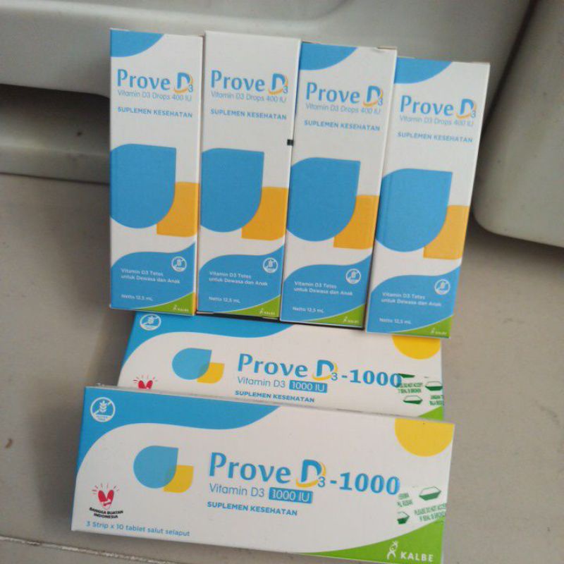 Prove D3 400iu 400 iu drop dan Prove D3 5000iu 1000iu 30 tab