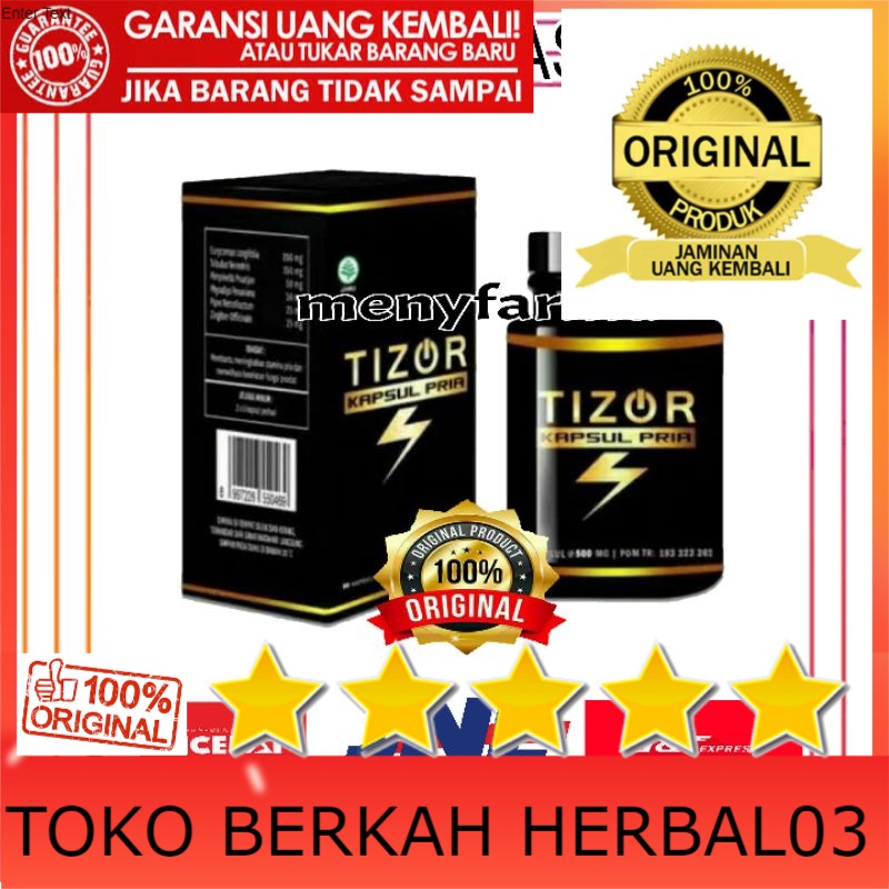100% ASLI Obat Kuat Herbal Pria TIZOR Asli Pengobatan Ejakulasi dini, impotensi, lemah syahwat ampuh