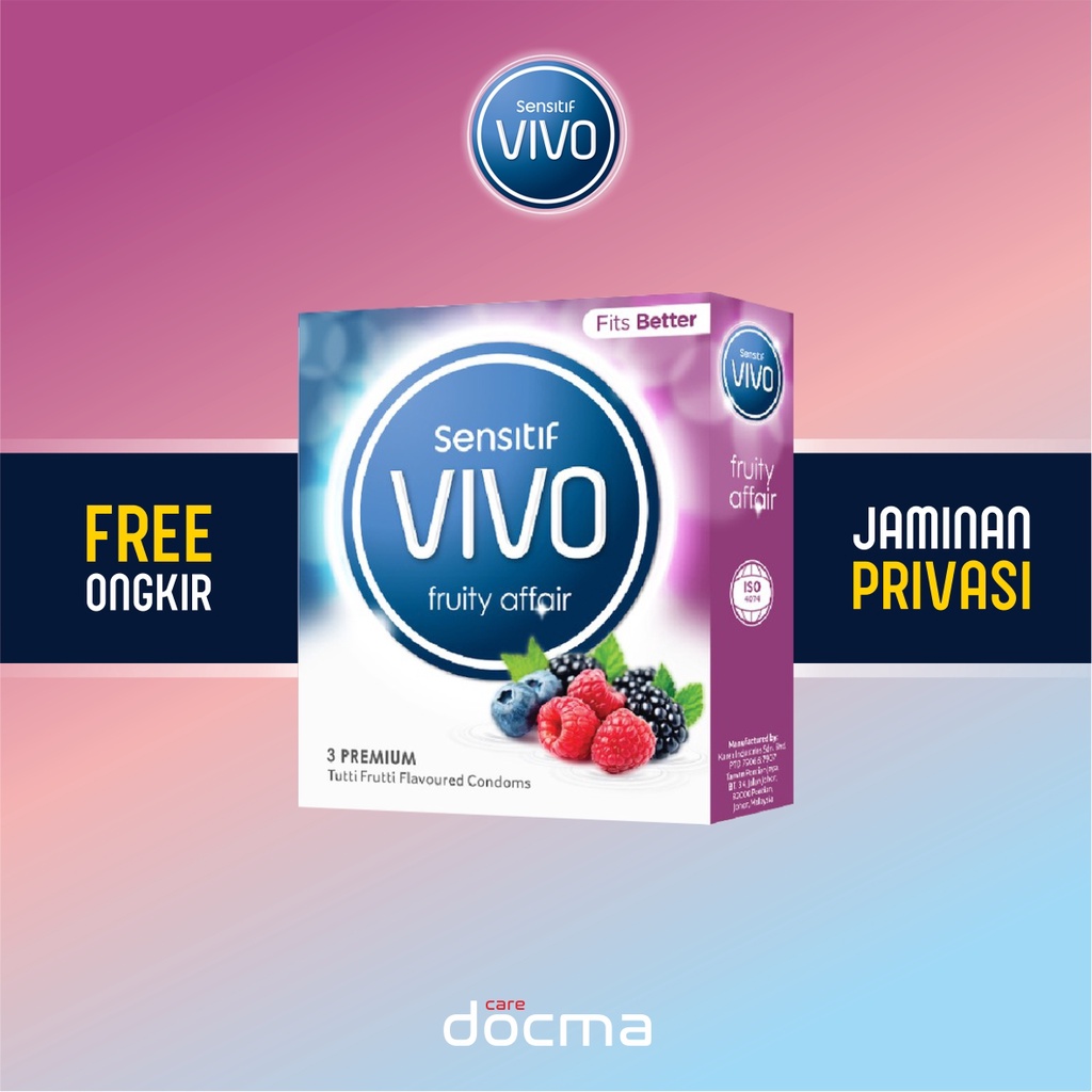 Kondom VIVO Condom - Fruity Affair Isi 3