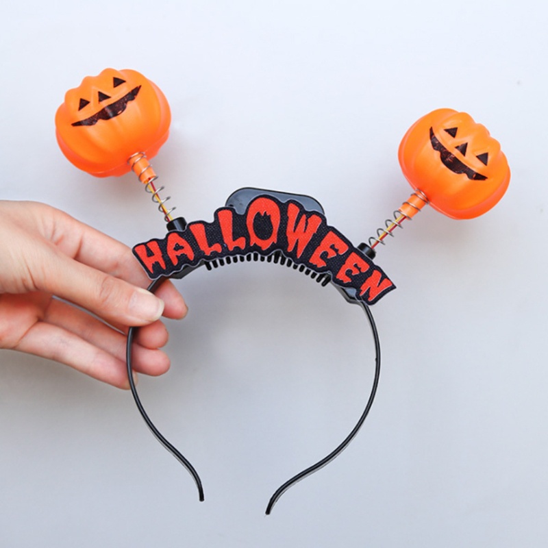 Bando Desain Labu Tengkorak Glowing Untuk Cosplay Halloween Anak