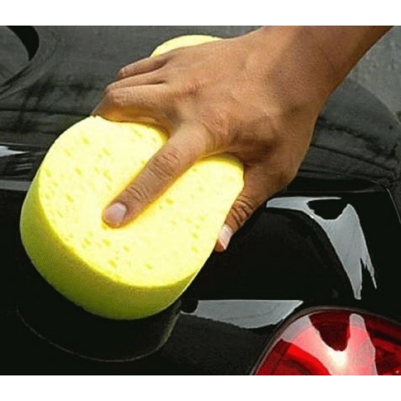 Spon Cuci Busa Cuci Mobil Motor Piring Kuning 8 Busa Foam Wash Tebal Sponge