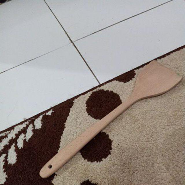 Spatula , Peralatan Masak Dari Kayu Beech 39 Cm, Peralatan Masak Ka513