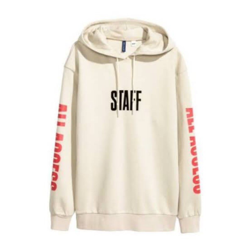 HOODIE HNM|H&M STAFF PURPOSE CREAM ORIGINAL