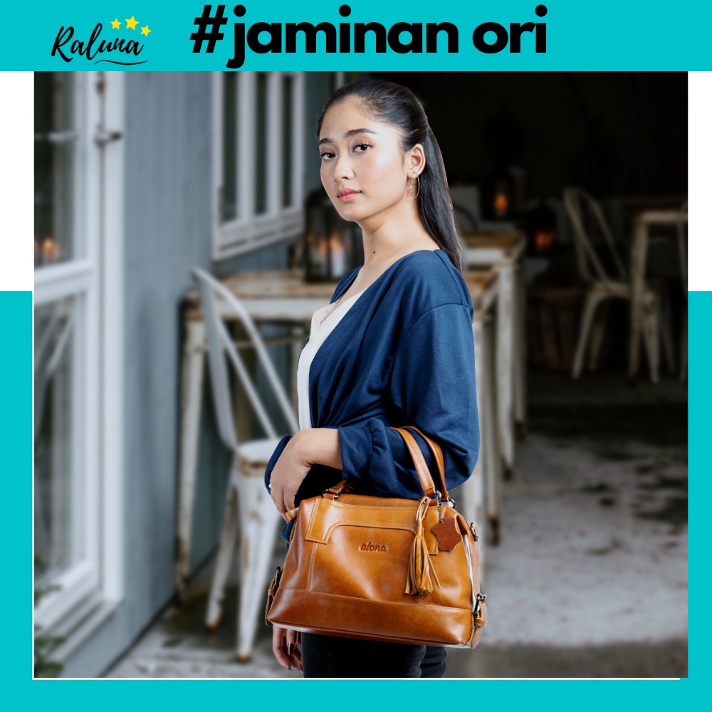 Tas Slempang Wanita Kulit Asli Tas Selempang Leather Bag Original Alona Freya