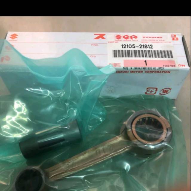 Stang seher kit Satria 2Tak Orisinil sgp Made in japan lengkap dengan laher bambu pen piston