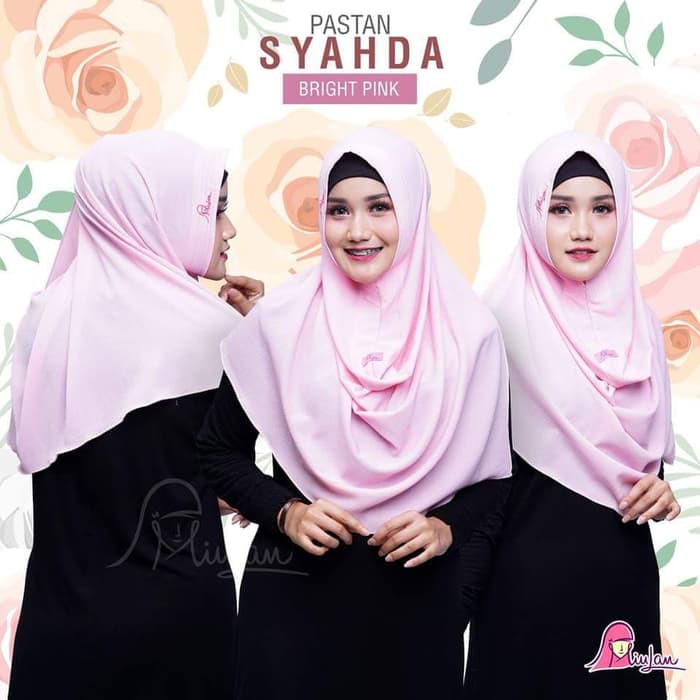 MiuLan Hijab Jilbab Pashmina Instan Pashtan Pastan Simple SYAHDA
