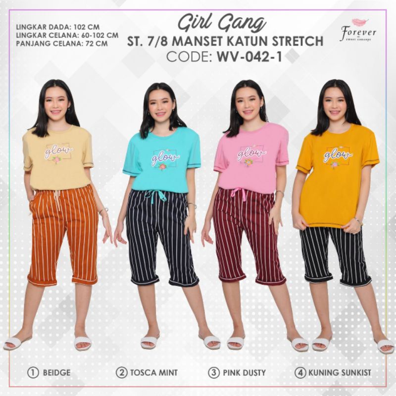 FOREVER SWEET Setelan One set 7/8