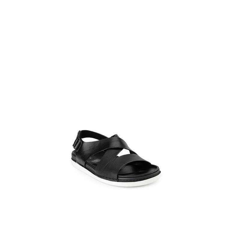SANDAL CASUAL JIM JOKER PRIA ORIGINAL SLINGBACK KULIT HITAM JJ01