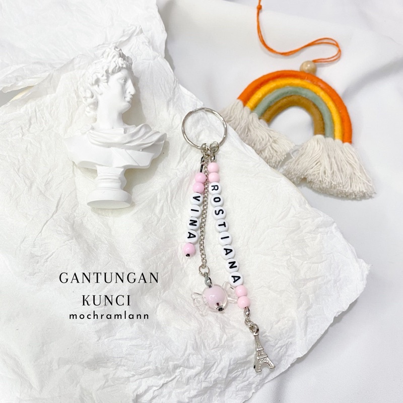 ganci request nama G-03 / ganci inisial huruf/ ganci custom/ keychain custom