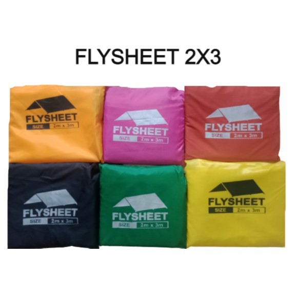 Flysheet BUSHCRAFT Trapteen 2 M x 3  M atap tenda waterproof Atap tenda flysheet anti air plesit 2x3 / flysheet waterproof /terpal tenda camping