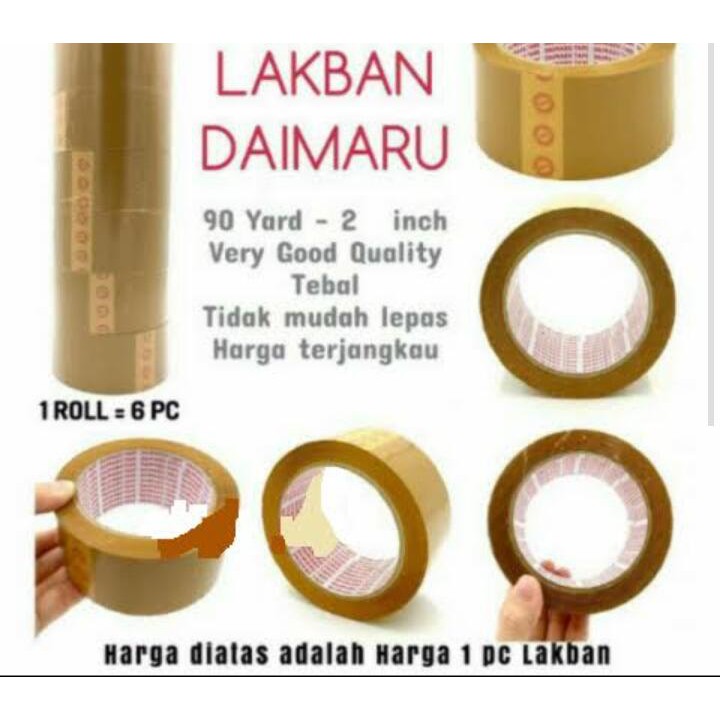 

Plakban daimaru coklat 230gr