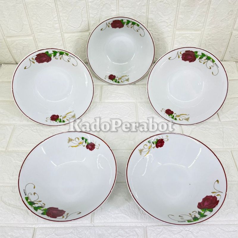 Mangkok keramik cantik set - mangkok makan keramik set MURAH PROMO
