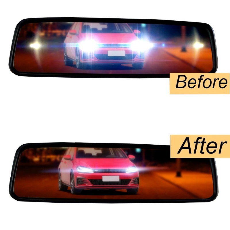 [1 Pcs Car Mirror Window Clear Film Membrane] [Anti Fog Anti Glare  Waterproof Rainproof Film Protective Film]