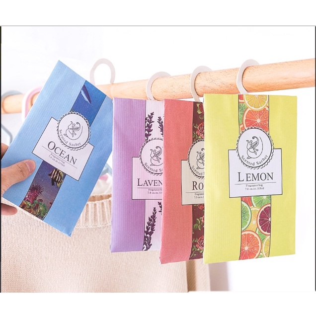 Pengharum Lemari Aromatherapy Pewangi Ruangan Gantung Pengharum Sachet Fragrance Bag Parfum Mobil Murah Import