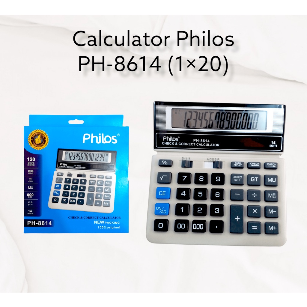 

Kalkulator Philos Biru Ph 8614