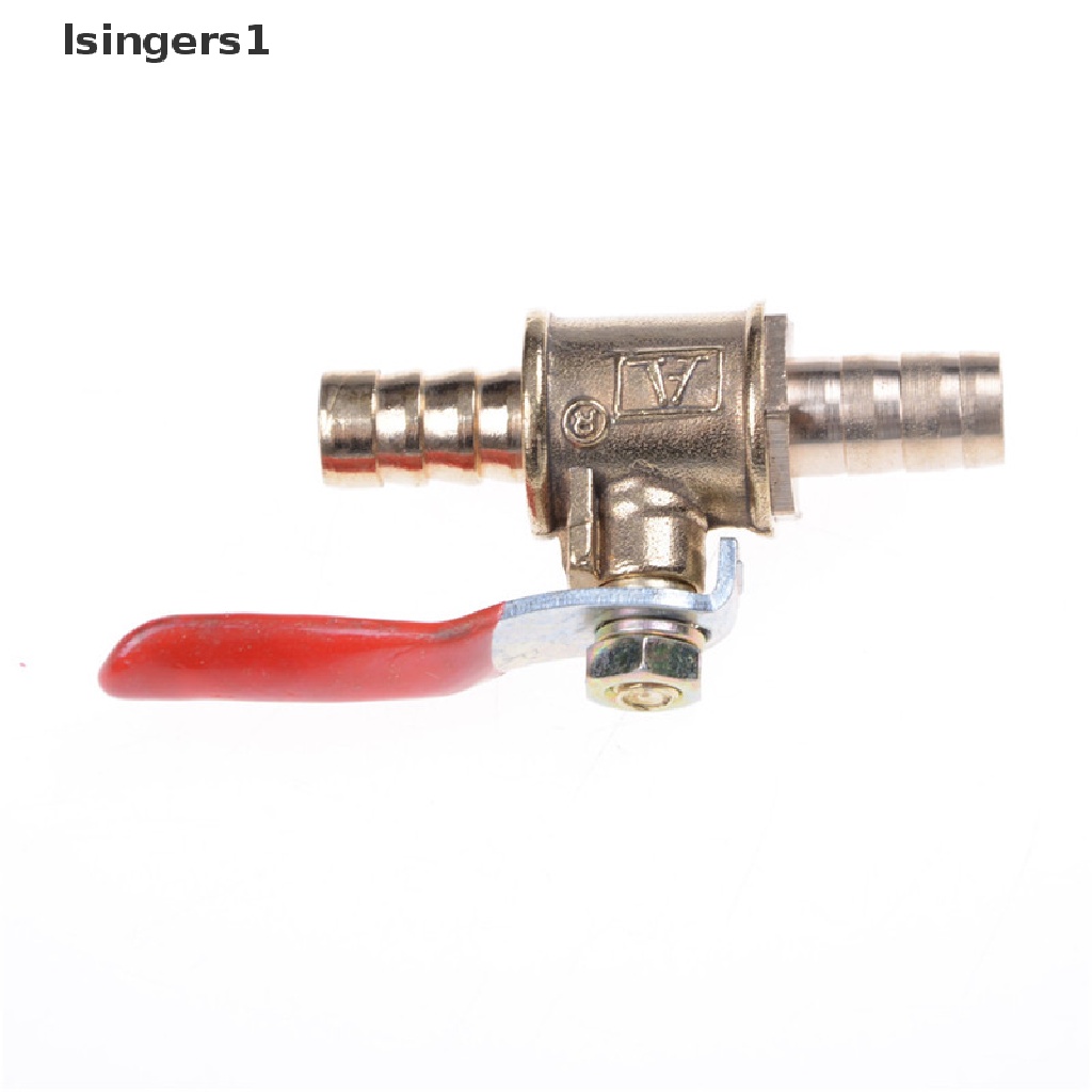 (lsingers1) Katup Bola 8mm 5 / 16 &quot;Bahan Kuningan Untuk Selang Air / Gas / Bensin