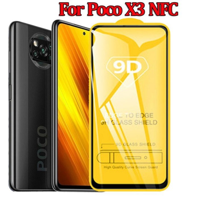 XIAOMI POCOPHONE M3/POCOPHONE X3 NFC/ F1/F2/F2 PRO TEMPERED GLASS FULL LEM, ANTI GORES KACA