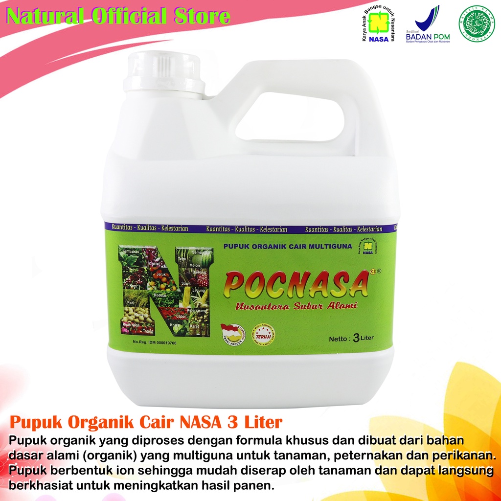 PUPUK ORGANIK CAIR ( POC ) NASA 3 LITER